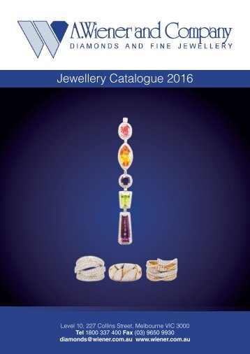 A. Wiener and Company - Jewellery Catalogue 2016