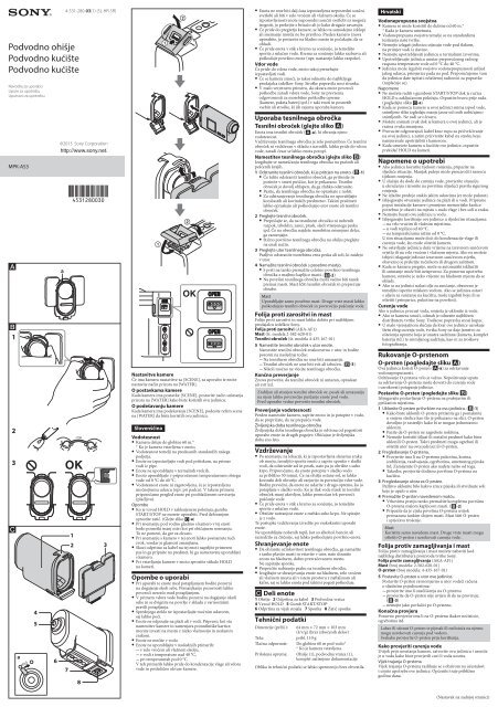Sony MPK-AS3 - MPK-AS3 Istruzioni per l'uso Croato