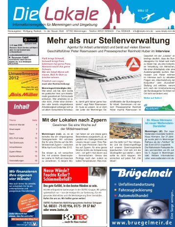 Download Ausgabe März 2012 - Lokale Zeitung Memmingen