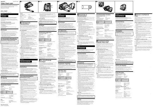 Sony HVL-F5DF - HVL-F5DF Istruzioni per l'uso Olandese