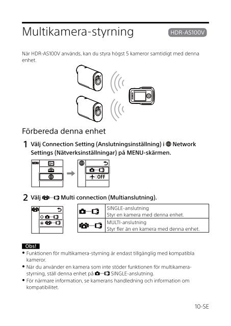 Sony RM-LVR1 - RM-LVR1 Istruzioni per l'uso Svedese