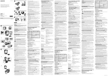 Sony ECM-W1M - ECM-W1M Istruzioni per l'uso Ceco