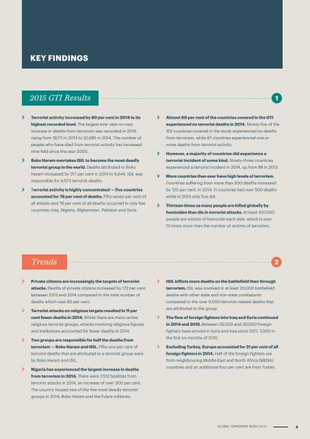 MEASURING AND UNDERSTANDING THE IMPACT OF TERRORISM