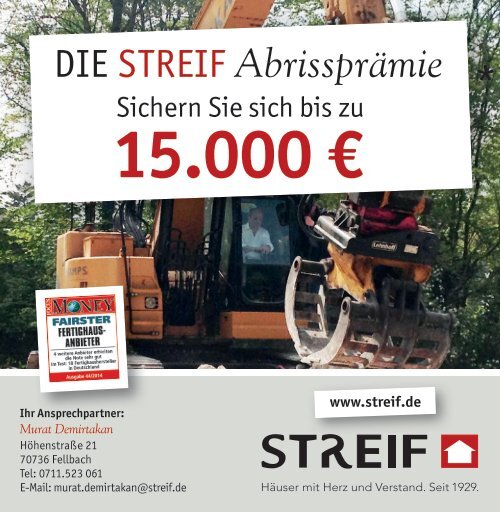 Abrissprämie STREIF HAUS