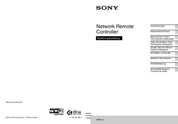 Sony RMN-U1 - RMN-U1 Istruzioni per l'uso Tedesco