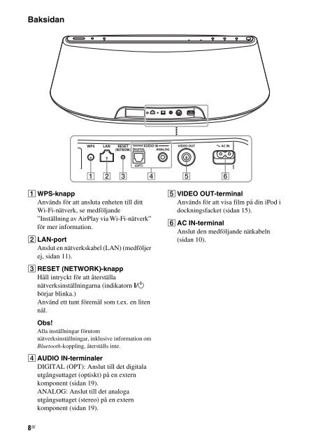 Sony RDP-XA900iP - RDP-XA900IP Istruzioni per l'uso Svedese