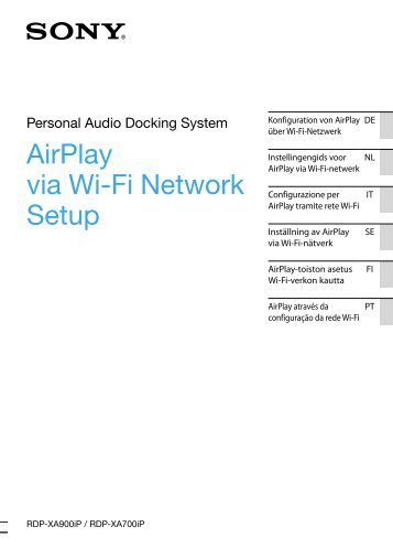 Sony RDP-XA900iP - RDP-XA900IP Istruzioni per l'uso Tedesco