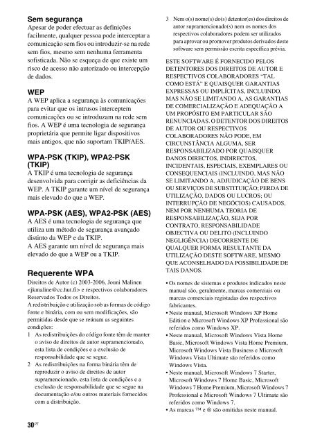 Sony RDP-XA900iP - RDP-XA900IP Istruzioni per l'uso Portoghese