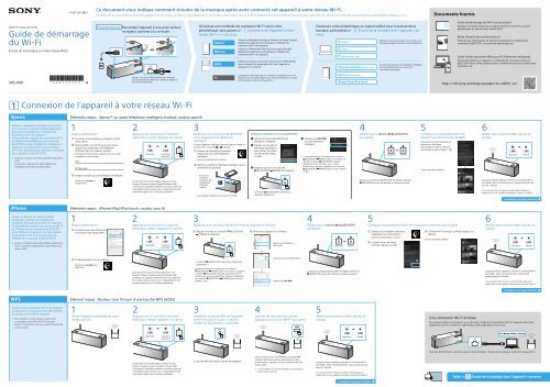 Sony SRS-X99 - SRS-X99 Istruzioni per l'uso Francese