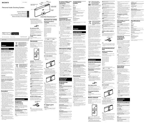 Sony RDP-X30iP - RDP-X30IP Istruzioni per l'uso Tedesco