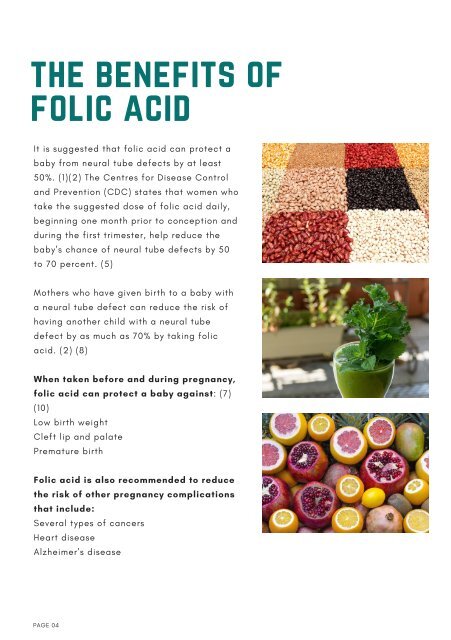 The Importance of Folic Acid in Pregnancy - Includes Recipes-By Merrion Ultrasound