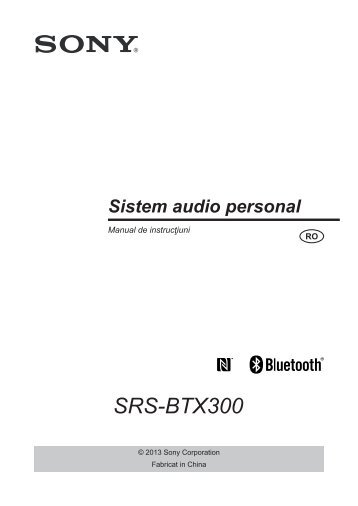 Sony SRS-BTX300 - SRS-BTX300 Istruzioni per l'uso Rumeno