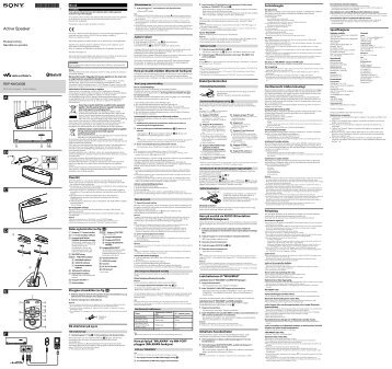 Sony RDP-NWG400B - RDP-NWG400B Istruzioni per l'uso Norvegese