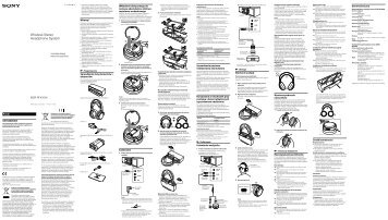 Sony MDR-RF4000K - MDR-RF4000K Istruzioni per l'uso Polacco