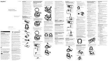 Sony MDR-RF4000K - MDR-RF4000K Istruzioni per l'uso Spagnolo