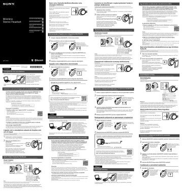 Sony MDR-10RBT - MDR-10RBT Guida di configurazione rapid Ungherese