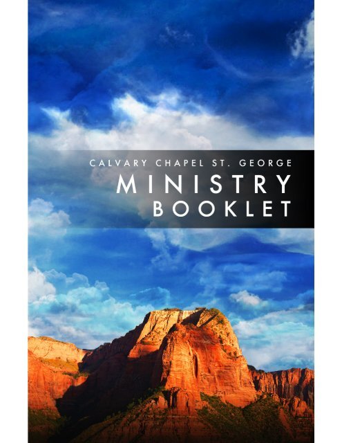 Ministry Booklet