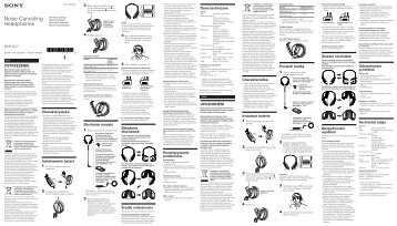 Sony MDR-NC7 - MDR-NC7 Istruzioni per l'uso Ungherese