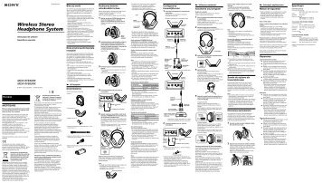 Sony MDR-RF860RK - MDR-RF860RK Istruzioni per l'uso Sloveno