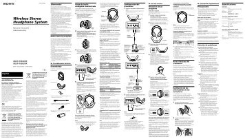 Sony MDR-RF860RK - MDR-RF860RK Istruzioni per l'uso Spagnolo