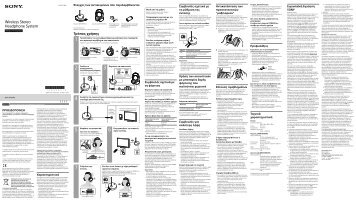 Sony MDR-RF811RK - MDR-RF811RK Istruzioni per l'uso Greco