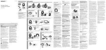 Sony MDR-RF855RK - MDR-RF855RK Istruzioni per l'uso Greco