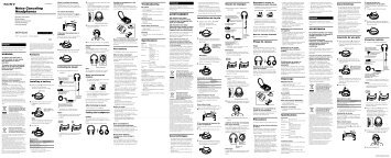 Sony MDR-NC60 - MDR-NC60 Istruzioni per l'uso Inglese