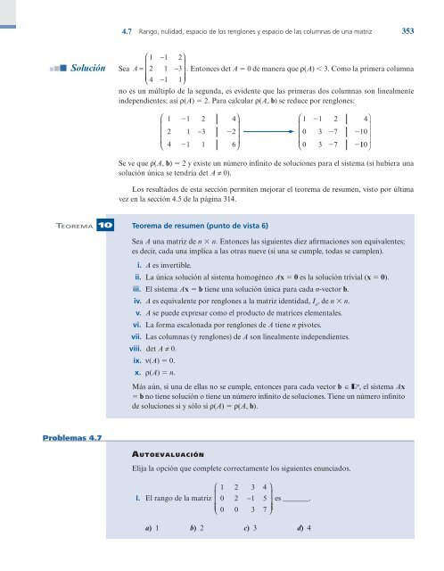 lgebra Lineal;Stanley I. Grossman