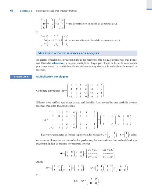 lgebra Lineal;Stanley I. Grossman