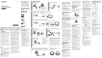 Sony MDR-HW300K - MDR-HW300K Istruzioni per l'uso Italiano