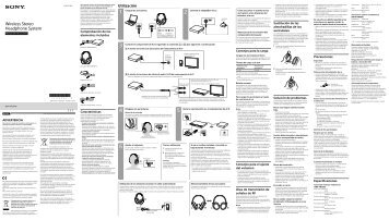 Sony MDR-HW300K - MDR-HW300K Istruzioni per l'uso Spagnolo