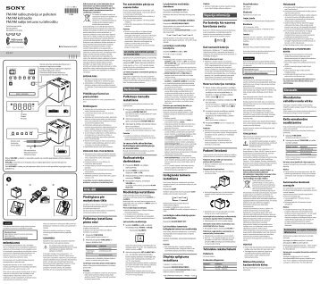 Sony ICF-C1T - ICF-C1T Istruzioni per l'uso Lituano