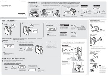 Sony ICF-S80 - ICF-S80 Istruzioni per l'uso Lettone