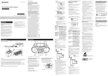 Sony ZS-PS50 - ZS-PS50 Istruzioni per l'uso Lettone