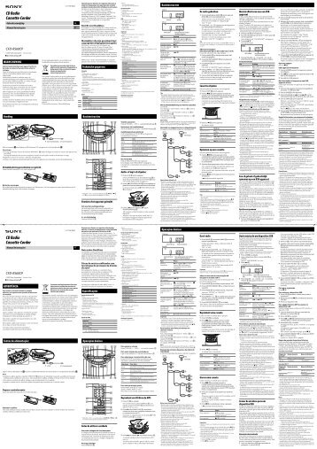 Sony CFD-RS60CP - CFD-RS60CP Istruzioni per l'uso Portoghese