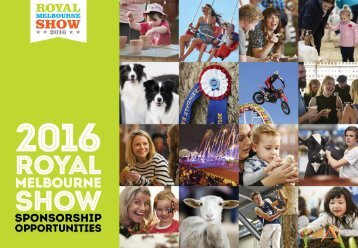 2016 Royal Melbourne Show Sponsorship Opportunities