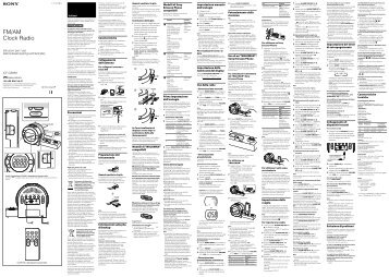 Sony ICF-C8WM - ICF-C8WM Istruzioni per l'uso Italiano