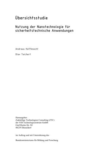 Nutzung der Nanotechnologie für sicherheitstechnische - nanoTruck