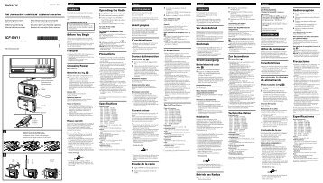 Sony ICF-SW11 - ICF-SW11 Istruzioni per l'uso Portoghese