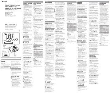 Sony ICF-C233 - ICF-C233 Istruzioni per l'uso Italiano