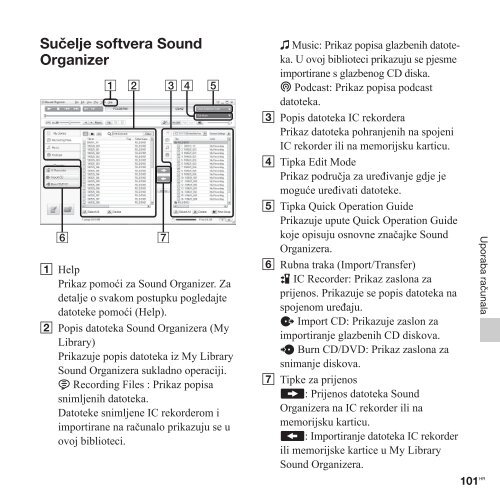 Sony ICD-PX312 - ICD-PX312 Istruzioni per l'uso Croato