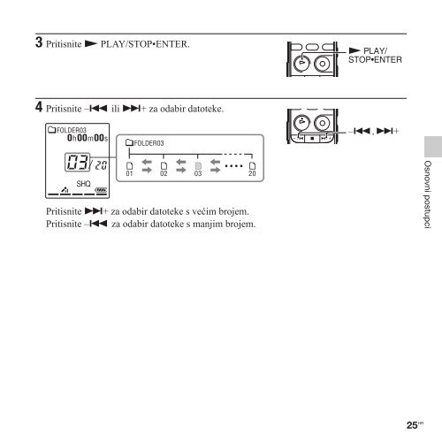 Sony ICD-PX312 - ICD-PX312 Istruzioni per l'uso Croato