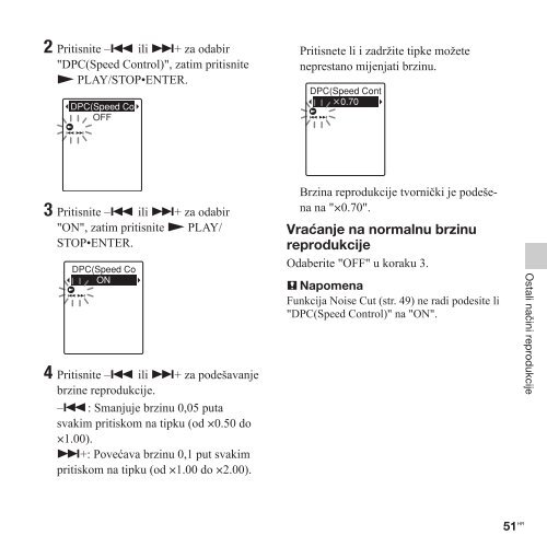 Sony ICD-PX312 - ICD-PX312 Istruzioni per l'uso Croato