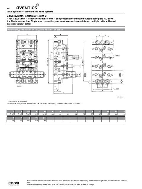 ISO 5599-1 size 2 series 581