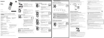 Sony ICD-UX543 - ICD-UX543 Istruzioni per l'uso Estone