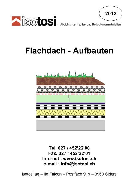 Aufbauten Tel. 027 / 452'22'00 Fax. 027 / 452'22'01 Internet - Isotosi