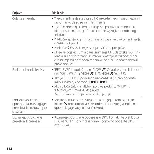 Sony ICD-SX850 - ICD-SX850 Istruzioni per l'uso Croato