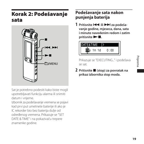 Sony ICD-SX850 - ICD-SX850 Istruzioni per l'uso Croato