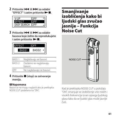 Sony ICD-SX850 - ICD-SX850 Istruzioni per l'uso Serbo