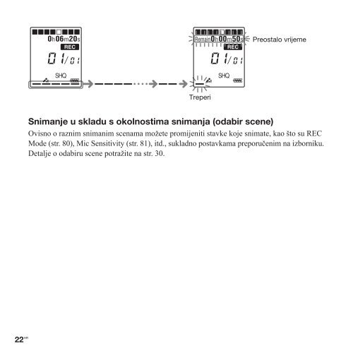 Sony ICD-PX312M - ICD-PX312M Istruzioni per l'uso Croato